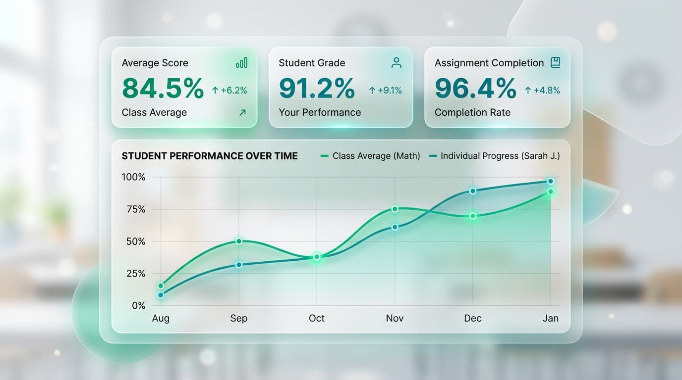 Clean data visualization dashboard